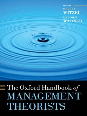 cover image of The Oxford Handbook of Management Theorists